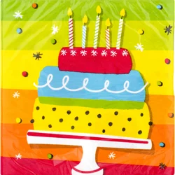 Creative Converting Hoppin' Birthday Cake Lunch Napkins