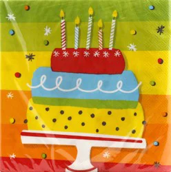 Creative Converting Hoppin' Birthday Cake Lunch Napkins