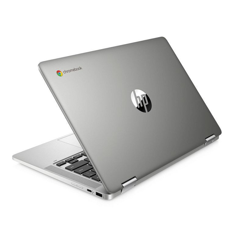 slide 4 of 9, HP Inc. HP 14" Convertible 2-in-1 Chromebook Laptop - Intel Processor - 4GB RAM - 64GB Flash Storage - Silver (14a-ca0036tg), 1 ct