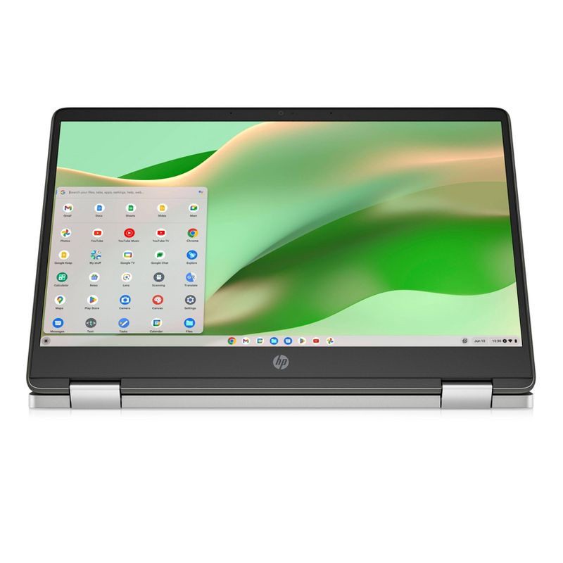 slide 3 of 9, HP Inc. HP 14" Convertible 2-in-1 Chromebook Laptop - Intel Processor - 4GB RAM - 64GB Flash Storage - Silver (14a-ca0036tg), 1 ct