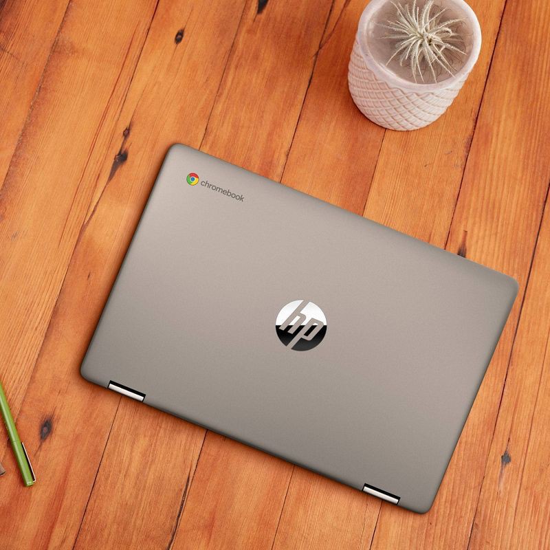 slide 2 of 9, HP Inc. HP 14" Convertible 2-in-1 Chromebook Laptop - Intel Processor - 4GB RAM - 64GB Flash Storage - Silver (14a-ca0036tg), 1 ct