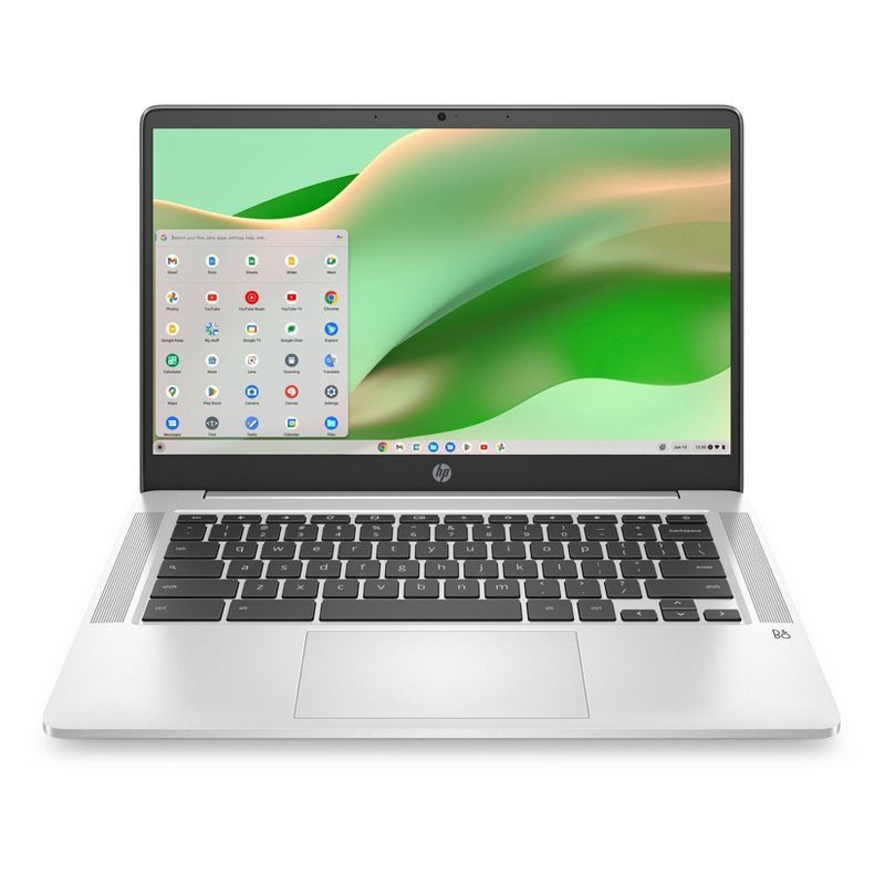 slide 1 of 7, HP Inc. HP 14" Chromebook Laptop - Intel Processor - 4GB RAM Memory - 64GB Flash Storage - Silver (14a-na0052tg), 1 ct