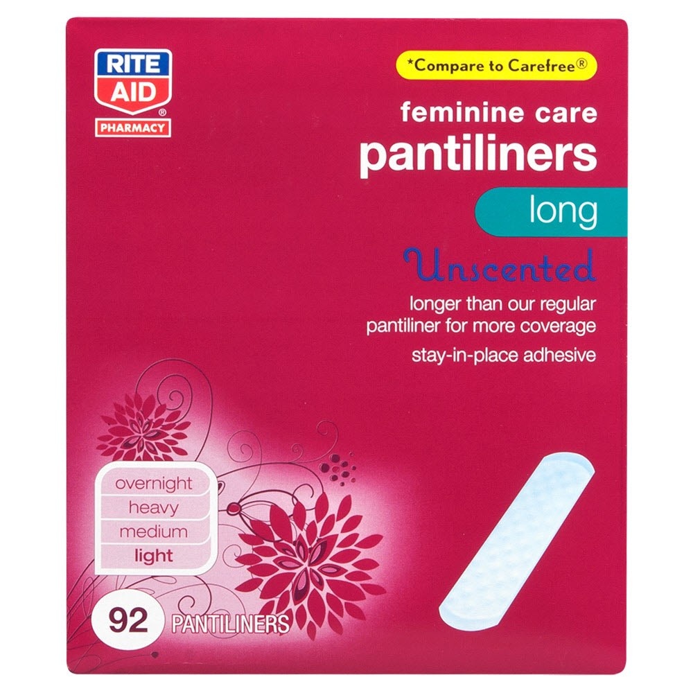 slide 1 of 1, Rite Aid Ra Liner Long Unscnt, 92 ct