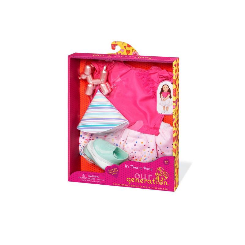 slide 6 of 6, Our Generation It's Time to Party Celebration Outfit for 18" Dolls, 1 ct