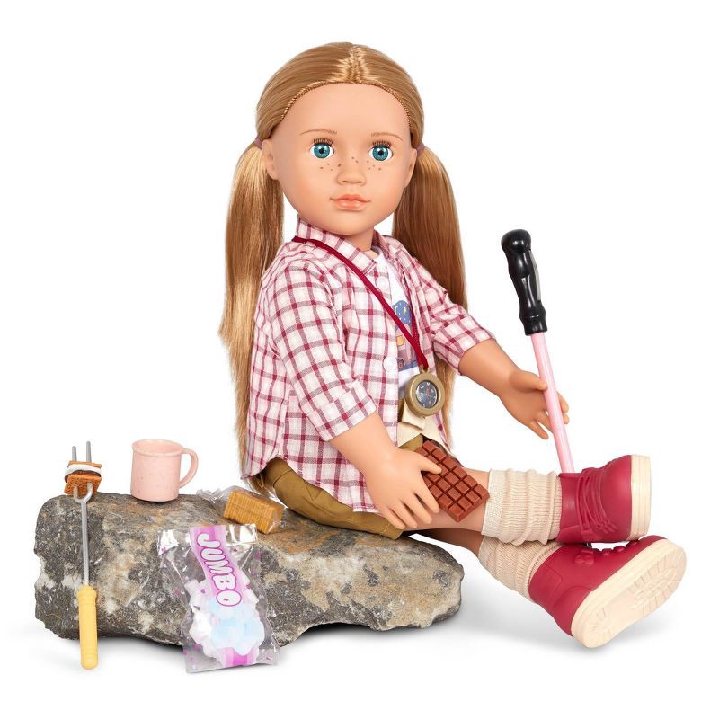 Our Generation Shannon Posable 18 Camping Doll & Storybook 1 ct