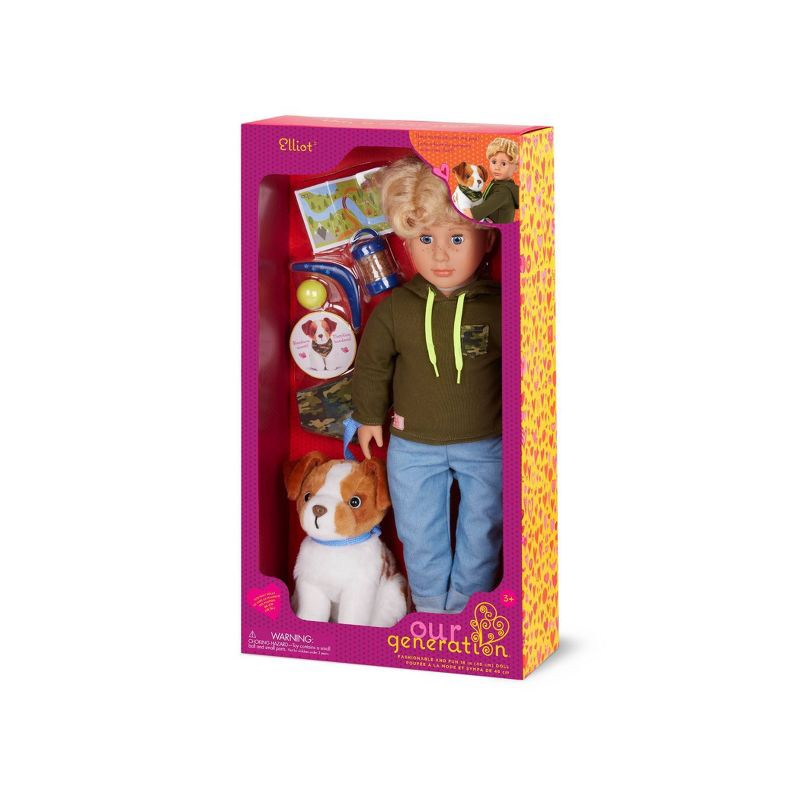 slide 6 of 6, Our Generation Elliot 18" Boy Doll & Pet Set, 1 ct