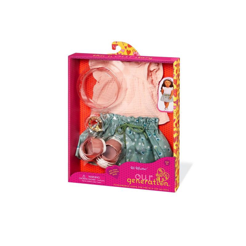 slide 5 of 5, Our Generation All Aflutter Butterfly Outfit for 18" Dolls, 1 ct