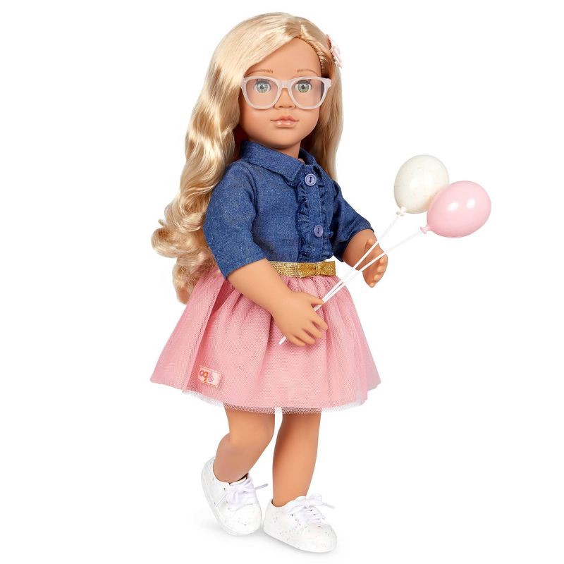 slide 3 of 7, Our Generation Emily Posable 18" Party Planner Doll & Storybook, 1 ct