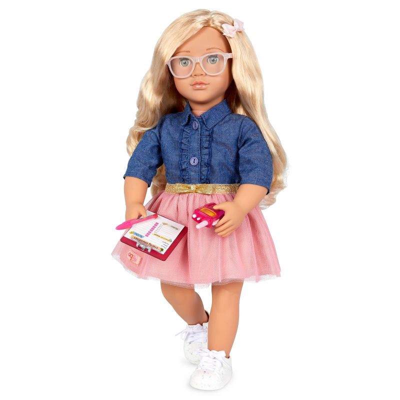 slide 4 of 7, Our Generation Emily Posable 18" Party Planner Doll & Storybook, 1 ct