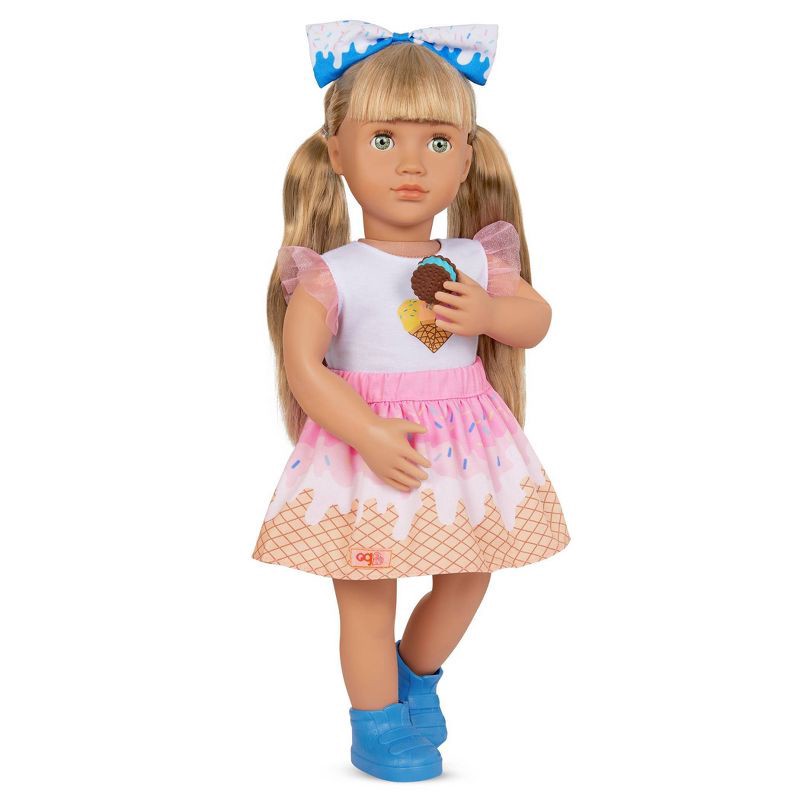 slide 5 of 6, Our Generation Lorelei & Storybook Posable 18" Ice Cream Doll, 1 ct