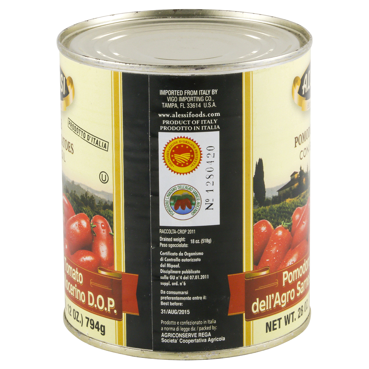 slide 3 of 4, Alessi Whole Peeled San Marzano Tomatoes, 28 oz