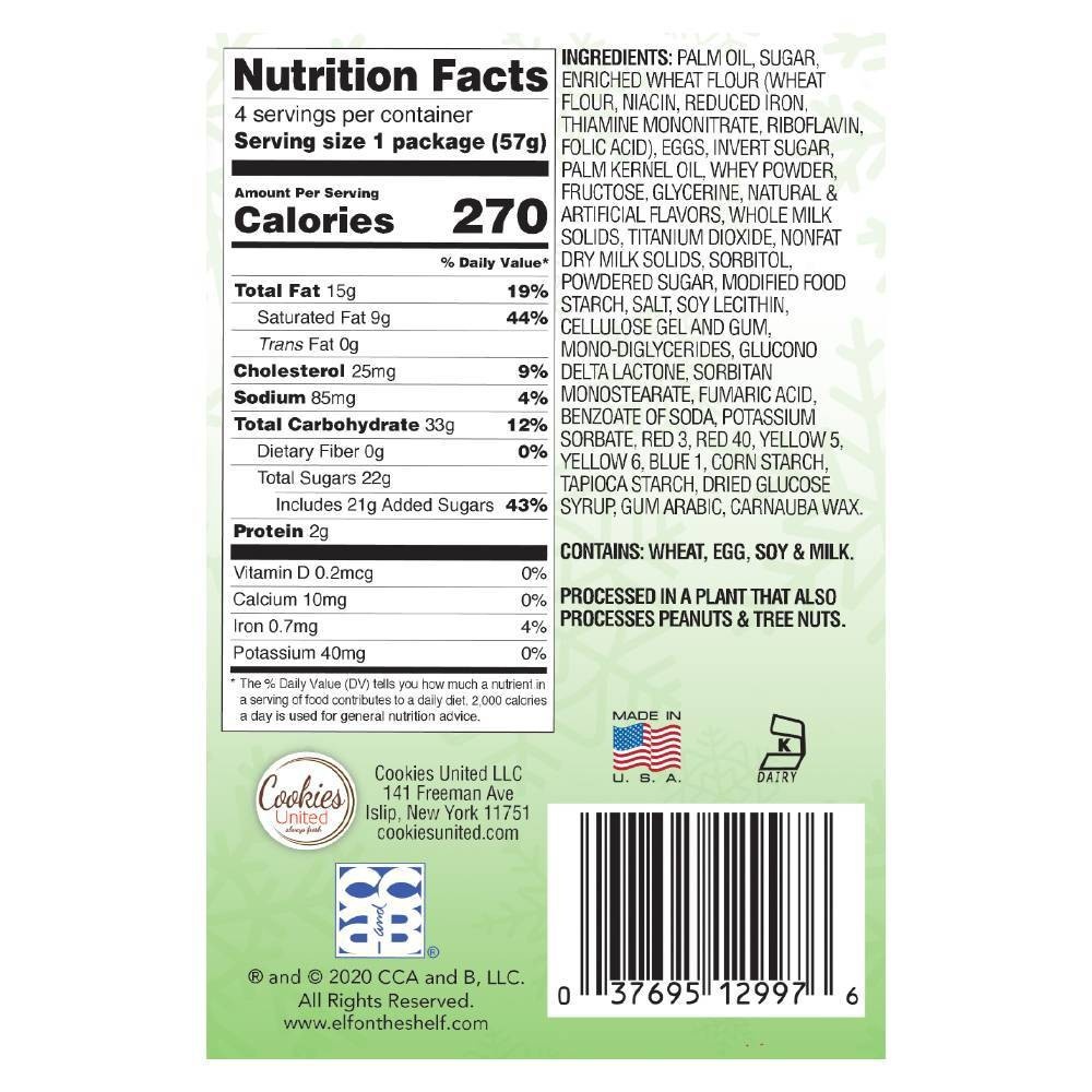 slide 4 of 7, Elf on the Shelf Cakebites Christmas Cake, 8 oz, 4 ct