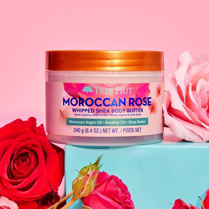 slide 6 of 12, Tree Hut Moroccan Rose Whipped Body Butter - 8.4 fl oz, 8.4 fl oz