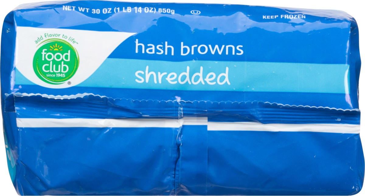 Food Club Shredded Hash Brown Potatoes 4 lb