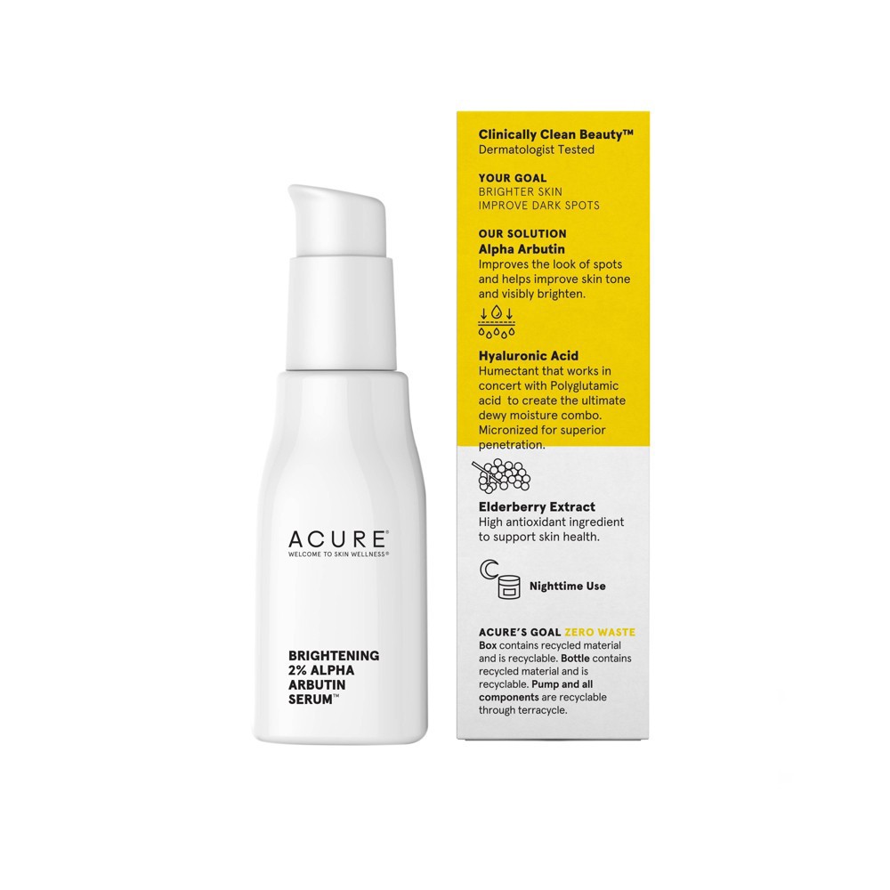 slide 2 of 5, Acure Brightening 2% Alpha Arbutin Face Serum - 1 fl oz, 1 fl oz