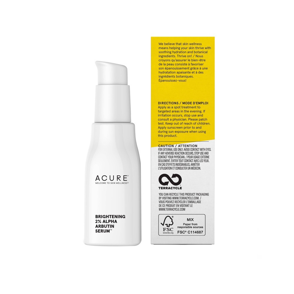 slide 4 of 5, Acure Brightening 2% Alpha Arbutin Face Serum - 1 fl oz, 1 fl oz