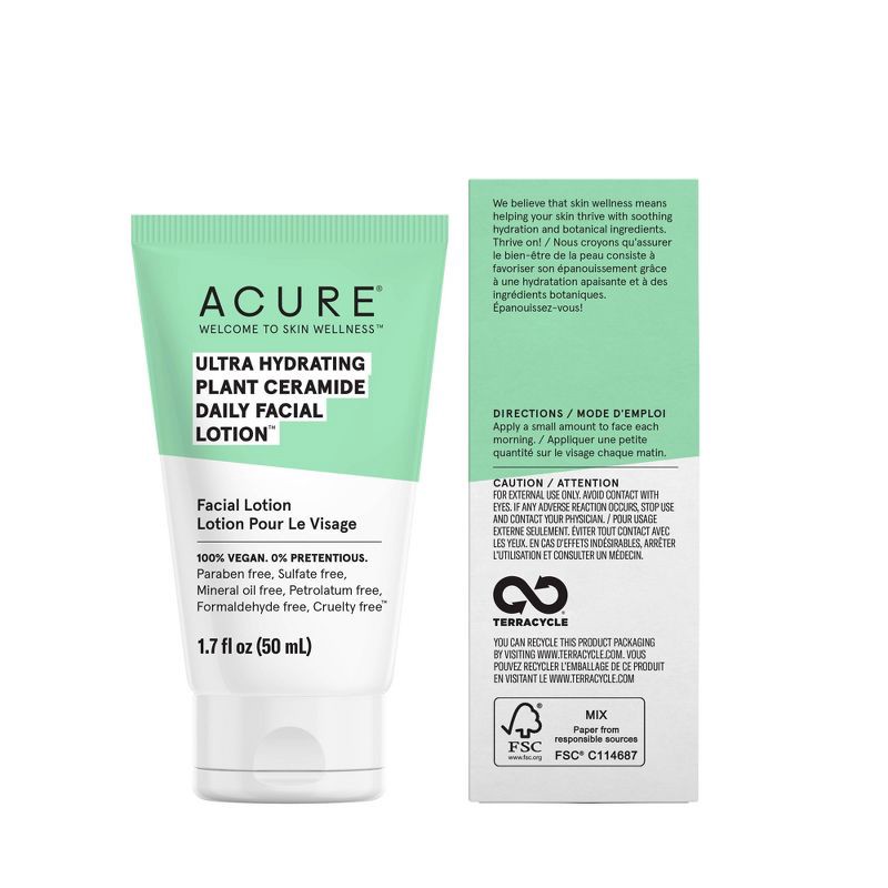 slide 3 of 5, Acure Ultra Hydrating Plant Ceramide Daily Facial Lotion - 1.7 fl oz, 1.7 fl oz