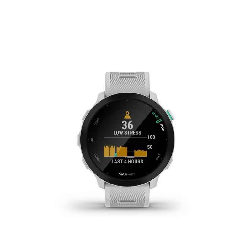slide 7 of 7, Garmin Forerunner 55 GPS Running Smartwatch - White, 1 ct