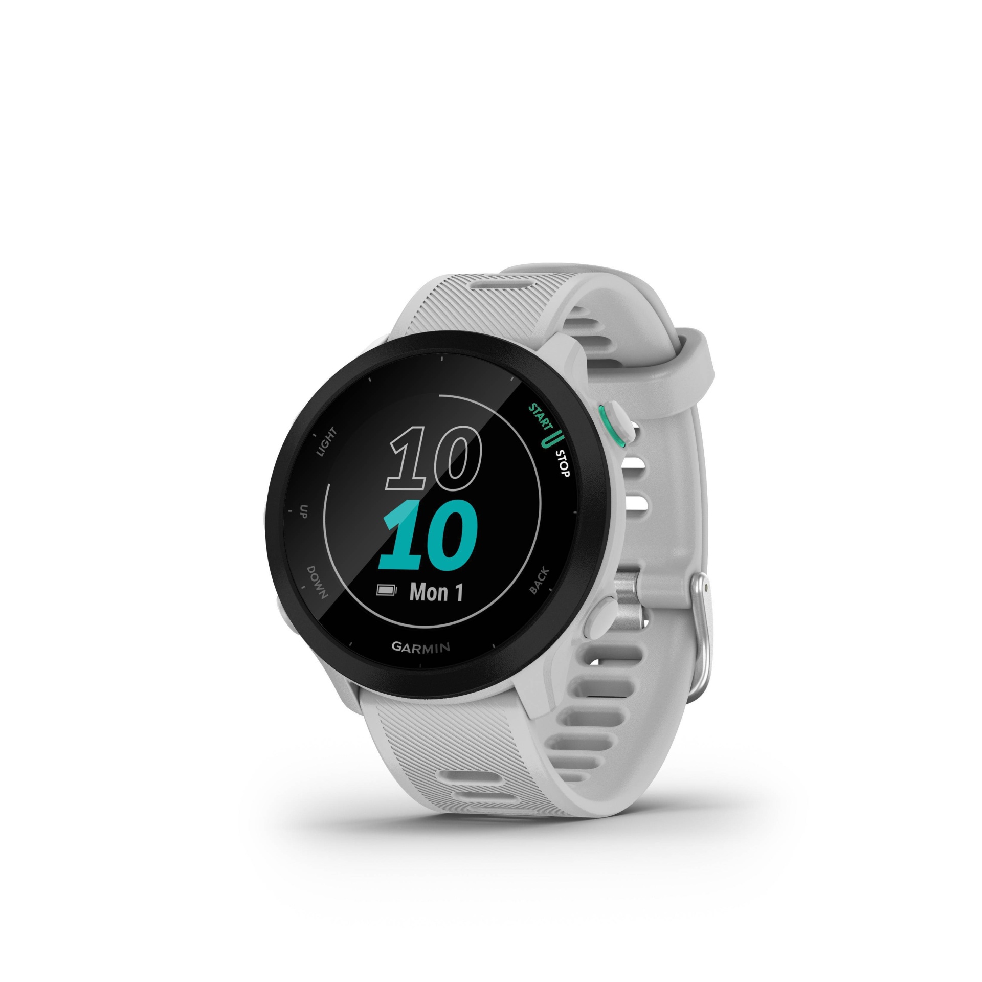 slide 1 of 7, Garmin Forerunner 55 GPS Running Smartwatch - White, 1 ct