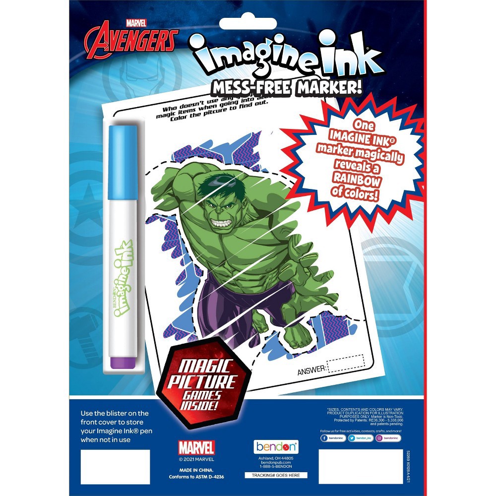 slide 2 of 4, Bendon Avengers Imagine Ink Book, 1 ct