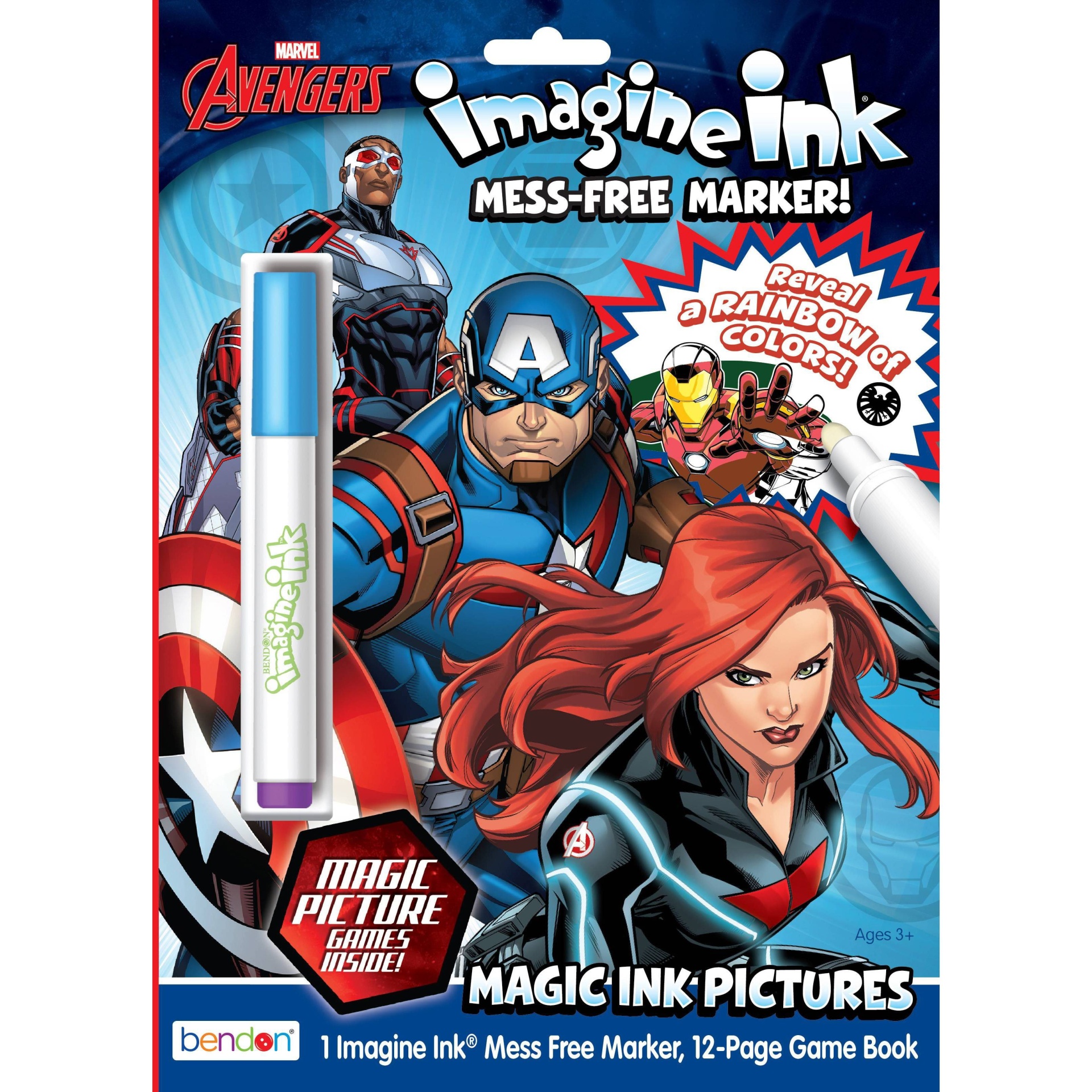 slide 1 of 4, Bendon Avengers Imagine Ink Book, 1 ct