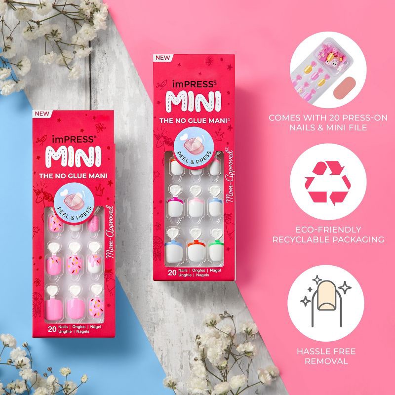 slide 6 of 10, imPRESS Press-On Manicure Mini Kids' Nail Artist Kit - 31ct, 31 ct