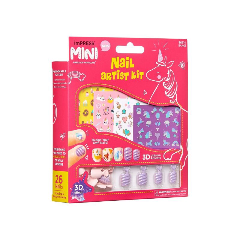 slide 9 of 10, imPRESS Press-On Manicure Mini Kids' Nail Artist Kit - 31ct, 31 ct