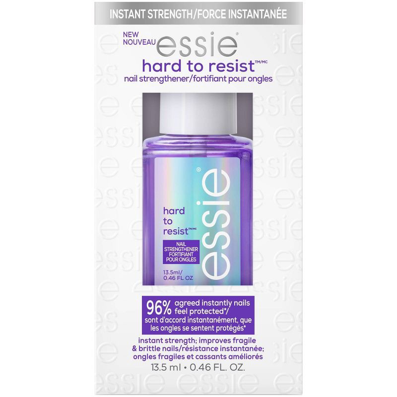 slide 1 of 1, essie Hardto Resist Nail Strengthener- Neutralize & Brighten - 0.46 fl oz: Vegan Formula, Satin Finish, Protects & Fortifies Nails, 0.46 fl oz