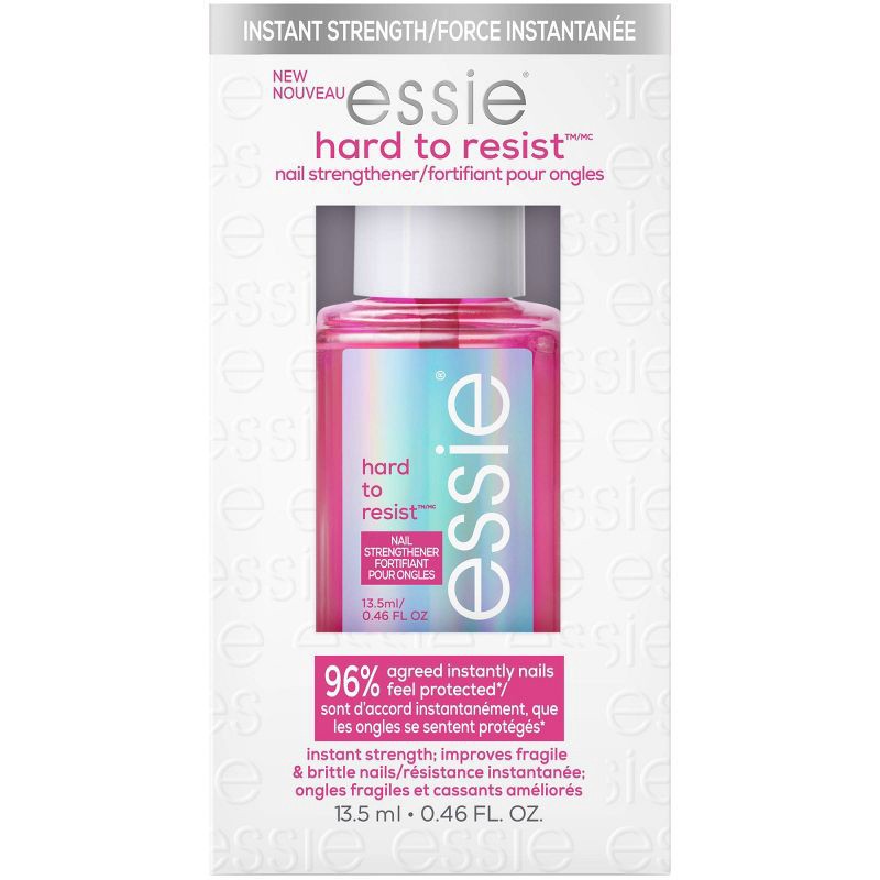 slide 1 of 8, essie Hard To Resist Nail Strengthener- Glow and Shine - 0.46 fl oz, 0.46 fl oz