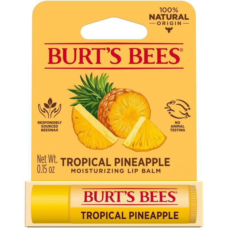 slide 1 of 9, Burt's Bees Lip Balm - Pineapple - 0.15oz, 0.15 oz