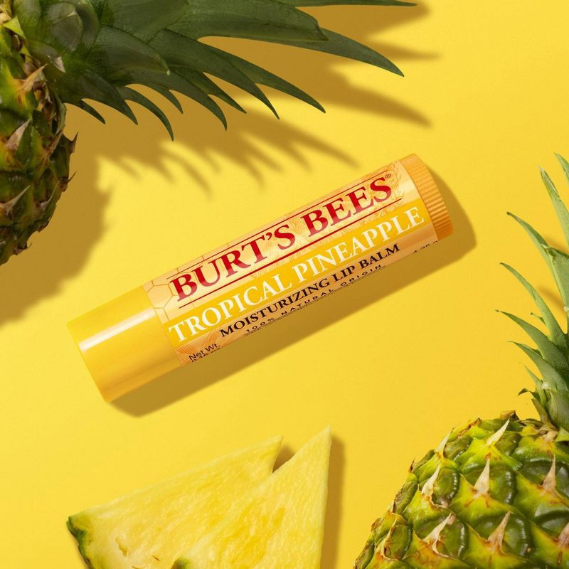 slide 6 of 9, Burt's Bees Lip Balm - Pineapple - 0.15oz, 0.15 oz