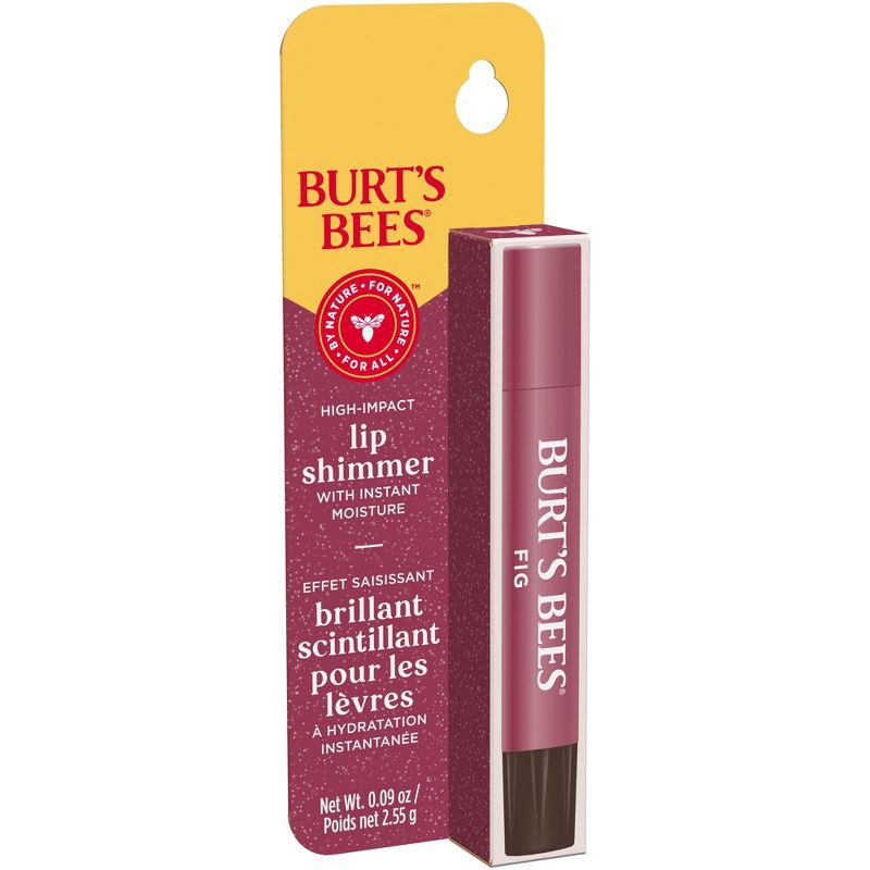 slide 15 of 21, Burt's Bees Lip Shimmer - Fig Blister - 0.09oz, 0.09 oz