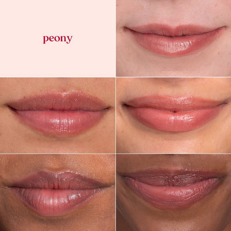 slide 3 of 10, Burt's Bees Lip Shimmer - Peony Blister - 0.09oz, 0.09 oz