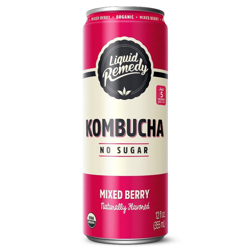 slide 3 of 4, Remedy Drinks Liquid Remedy Mixed Berry Kombucha - 4pk/11.2 fl oz Cans, 4 ct, 11.2 fl oz