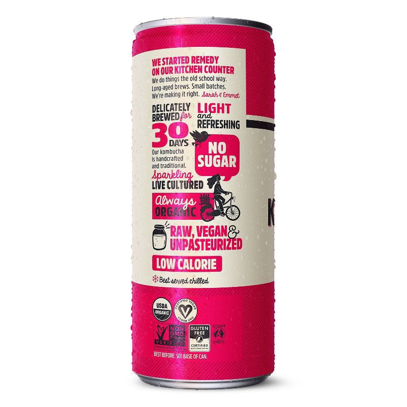 slide 4 of 4, Remedy Drinks Liquid Remedy Mixed Berry Kombucha - 4pk/11.2 fl oz Cans, 4 ct, 11.2 fl oz