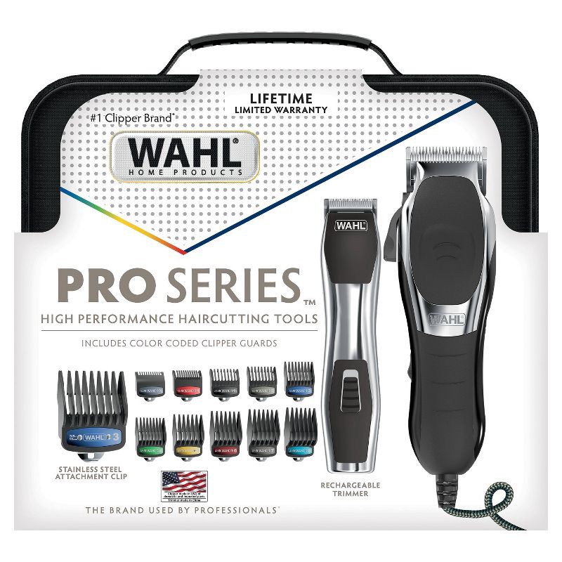 slide 2 of 3, Wahl Pro Series High Performance Corded Electric Haircutting Kit with Cordless Rechargeable Beard Trimmer, 1 ct