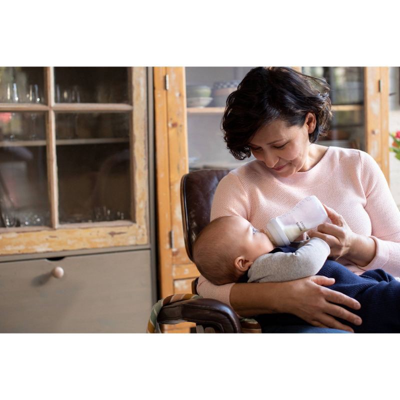 slide 12 of 33, Philips Avent Natural Baby Bottle with Natural Response Nipple - Clear - 9oz, 9 oz