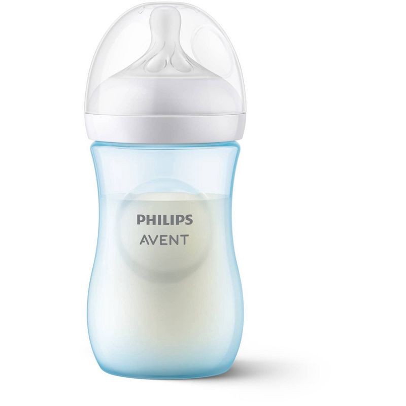 slide 17 of 33, Philips Avent Natural Baby Bottle with Natural Response Nipple - Clear - 9oz, 9 oz