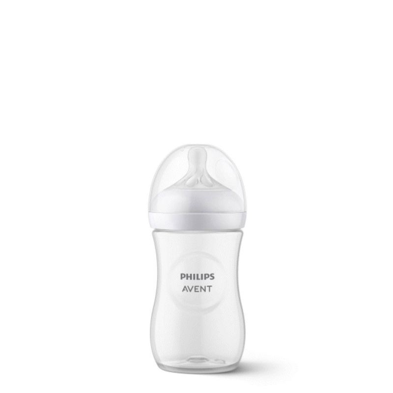 slide 22 of 33, Philips Avent Natural Baby Bottle with Natural Response Nipple - Clear - 9oz, 9 oz