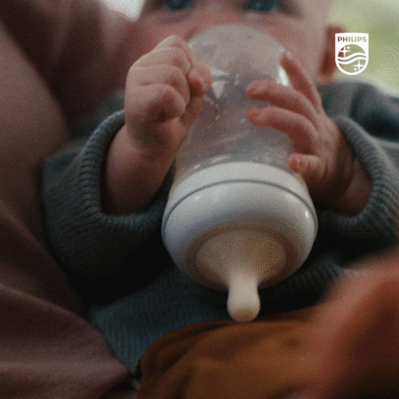 slide 28 of 33, Philips Avent Natural Baby Bottle with Natural Response Nipple - Clear - 9oz, 9 oz