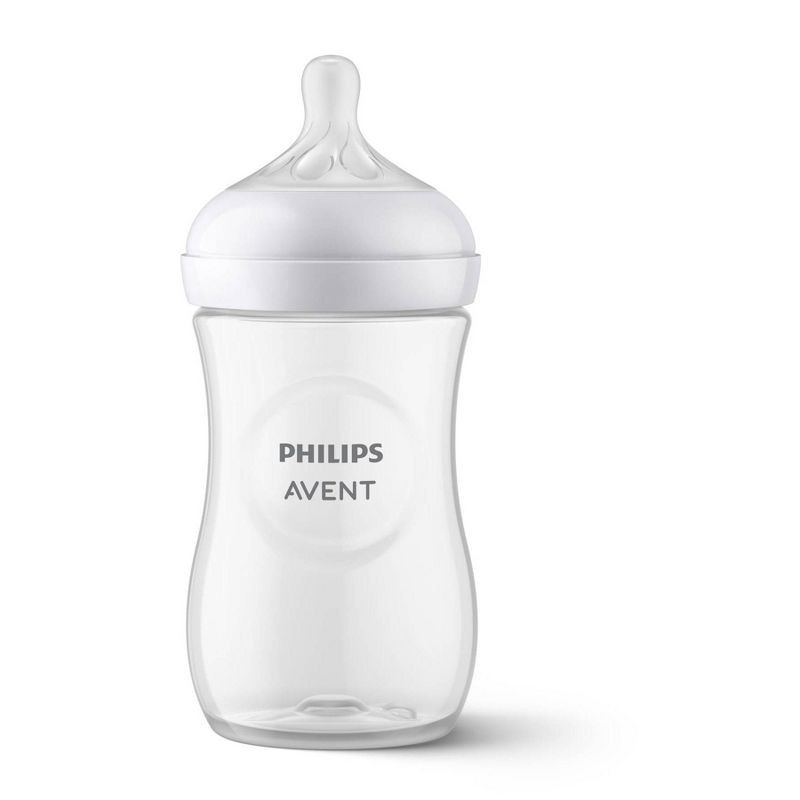slide 1 of 33, Philips Avent Natural Baby Bottle with Natural Response Nipple - Clear - 9oz, 9 oz