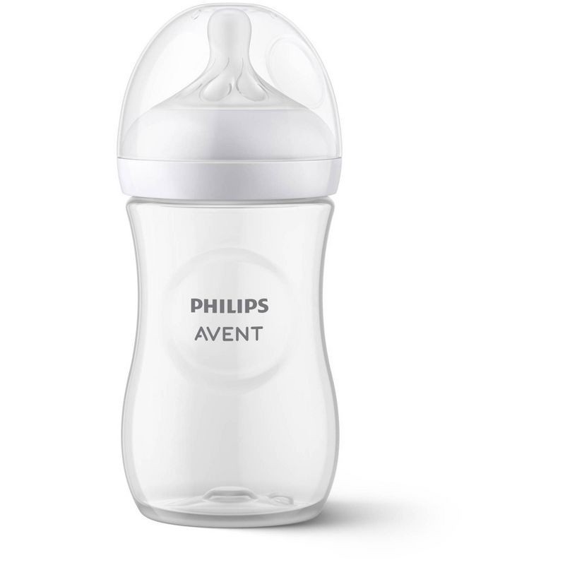 slide 9 of 33, Philips Avent Natural Baby Bottle with Natural Response Nipple - Clear - 9oz, 9 oz