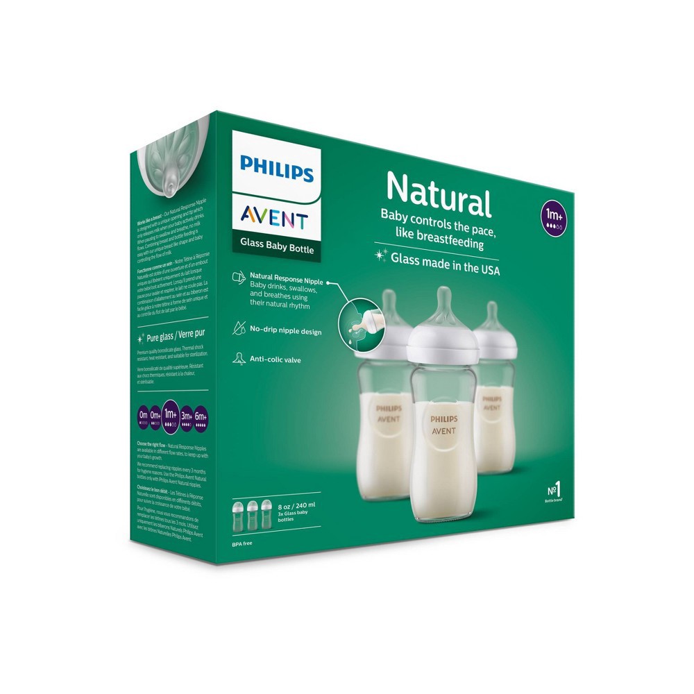 Philips Avent Natural Baby Bottle With Natural Response Nipple Clear 1