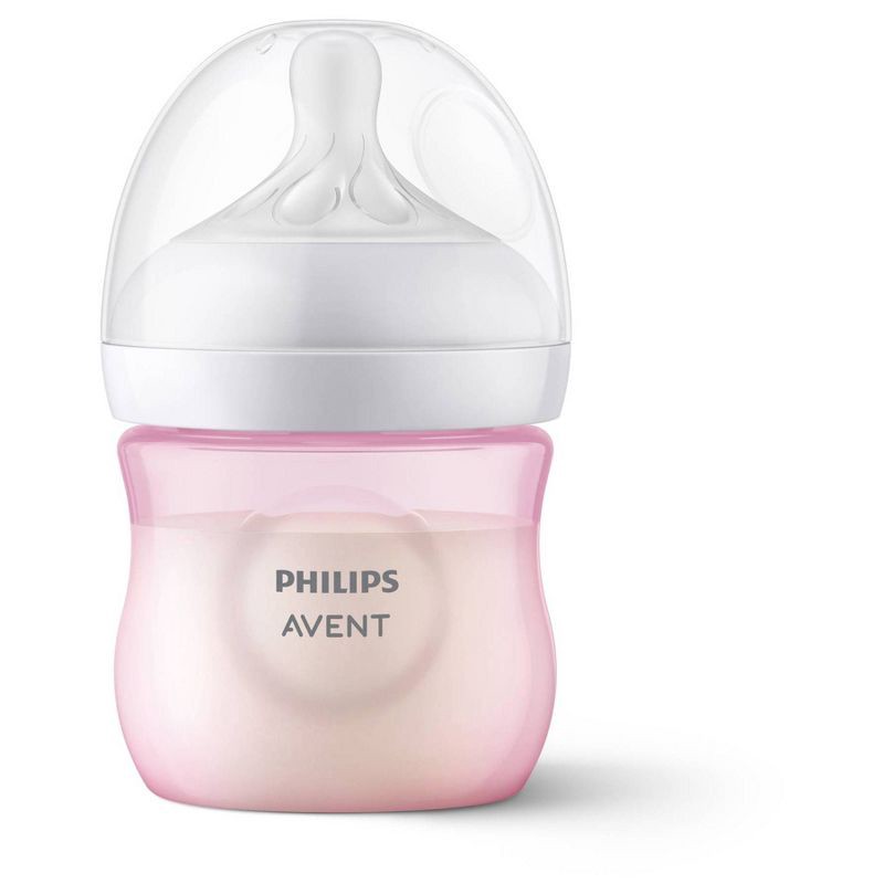 slide 10 of 11, Philips Avent Natural Baby Bottle with Natural Response Nipple - Pink - 4oz, 4 oz