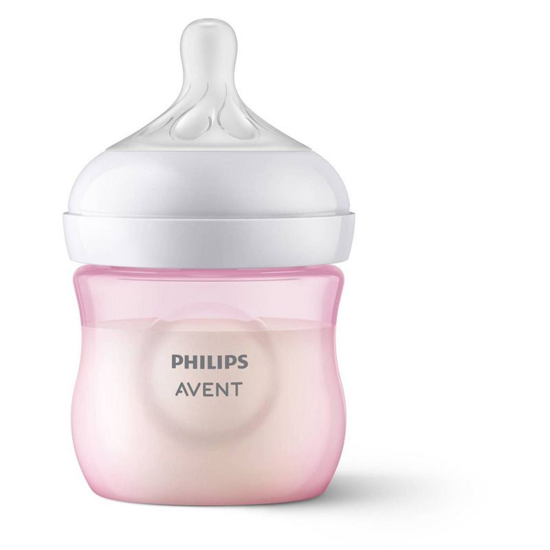 slide 11 of 11, Philips Avent Natural Baby Bottle with Natural Response Nipple - Pink - 4oz, 4 oz