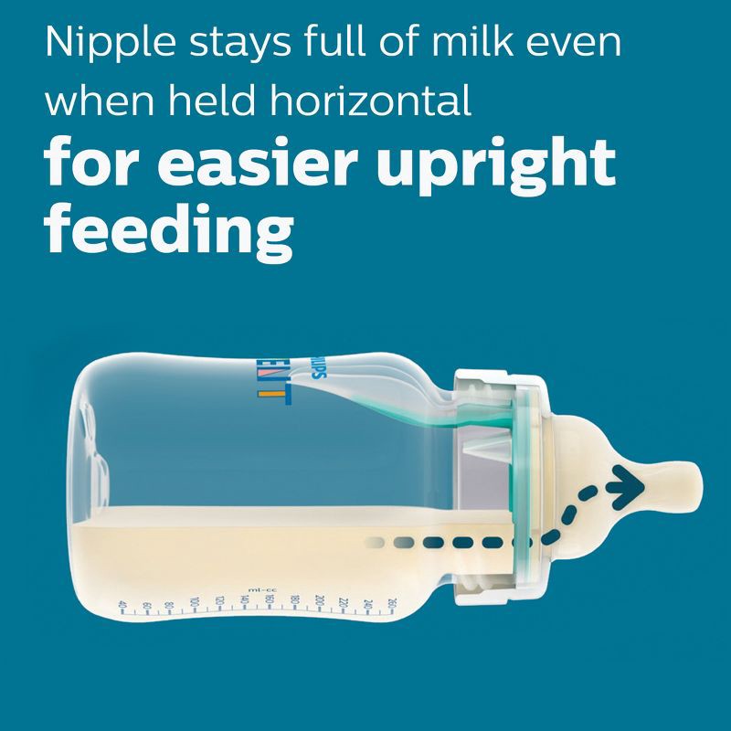slide 4 of 23, Philips Avent 3pk Anti-Colic Bottle with AirFree Vent - Clear - 9oz, 3 ct; 9 oz