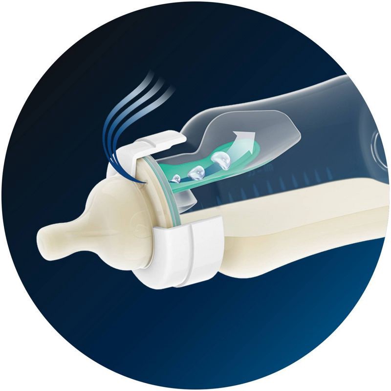 slide 14 of 16, Philips Avent 3pk Anti-Colic Baby Bottle with AirFree Vent - Clear - 4oz, 3 ct; 4 oz