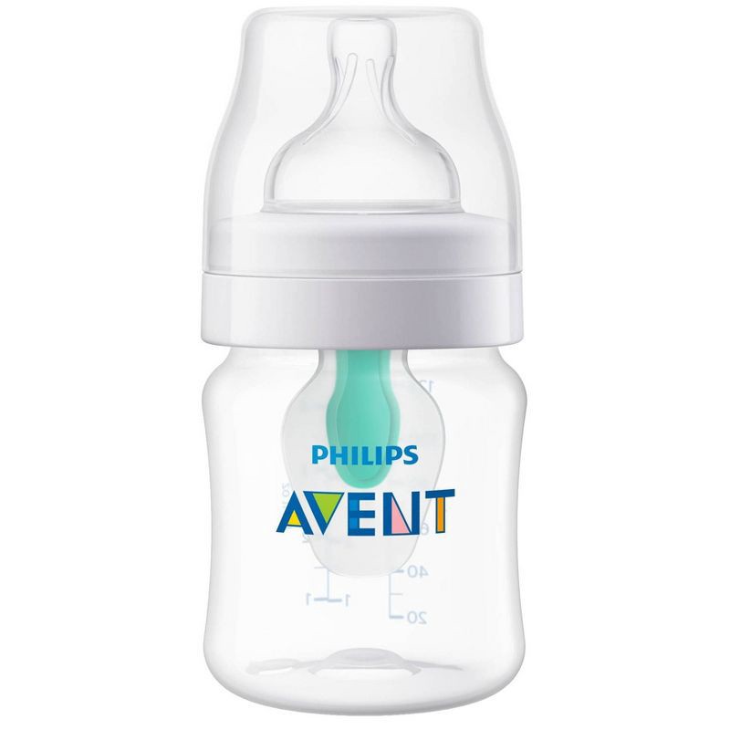 slide 4 of 16, Philips Avent 3pk Anti-Colic Baby Bottle with AirFree Vent - Clear - 4oz, 3 ct; 4 oz