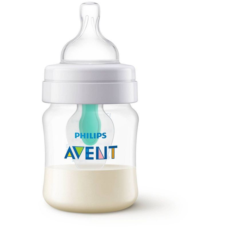 slide 5 of 16, Philips Avent 3pk Anti-Colic Baby Bottle with AirFree Vent - Clear - 4oz, 3 ct; 4 oz