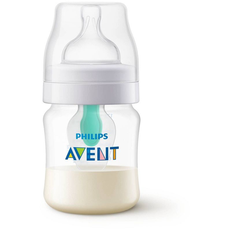 slide 6 of 16, Philips Avent 3pk Anti-Colic Baby Bottle with AirFree Vent - Clear - 4oz, 3 ct; 4 oz